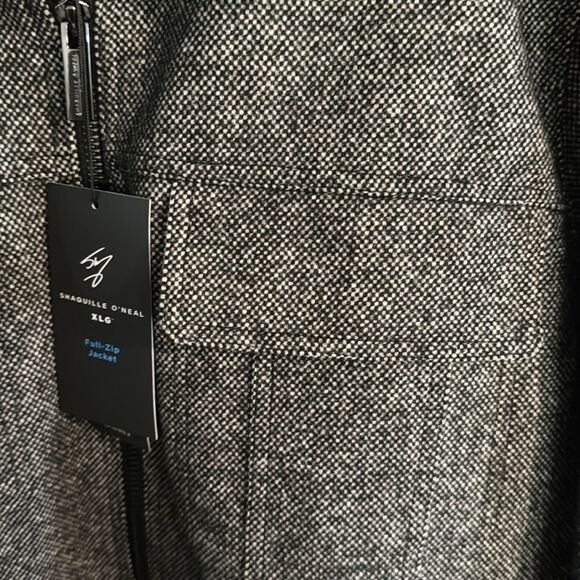 Shaq Jacket Wool Blend Mens 3 XL Black - Picture 3 of 4